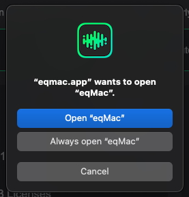 Open eqMac Prompt